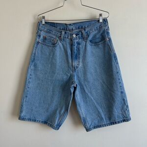 LEVI’S 469 men’s Light Blue Denim Relaxed Fit Shorts Size 30 Gently Worn